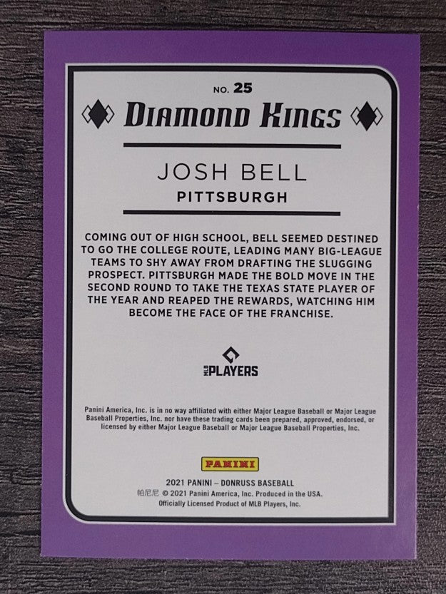2021 Donruss Holo Red #25 Josh Bell DK