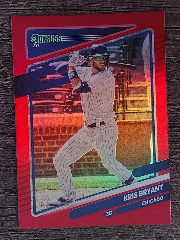 2021 Donruss Holo Red #161 Kris Bryant