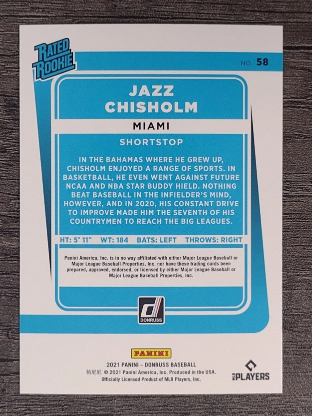 2021 Donruss Holo Red #58 Jazz Chisholm RR
