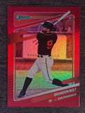 2021 Donruss Holo Red #156 Brandon Belt