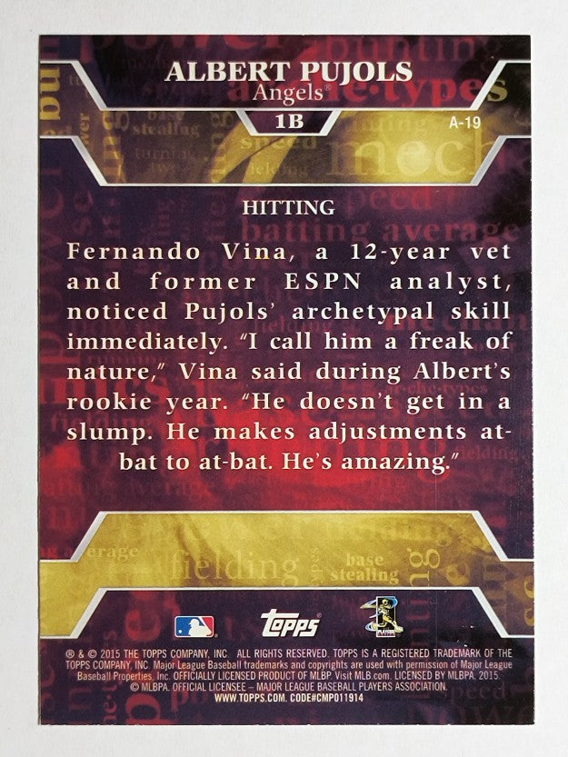 2015 Topps Archetypes #A19 Albert Pujols