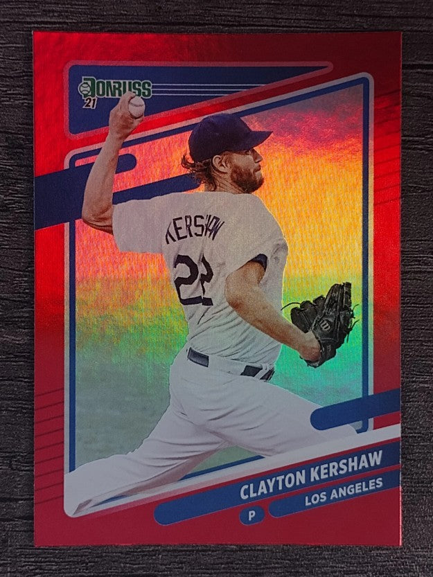 2021 Donruss Variations Holo Red #105 Clayton Kershaw