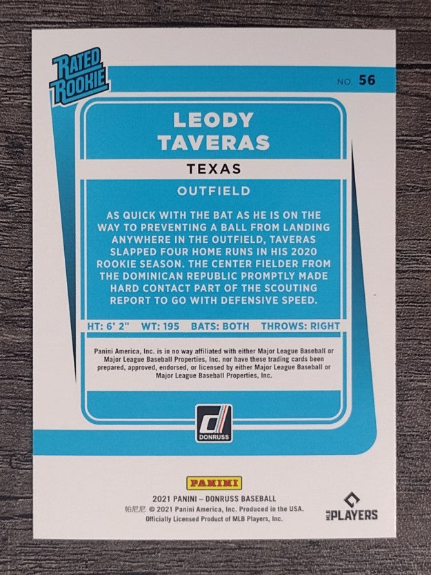 2021 Donruss Holo Red #56 Leody Taveras RR