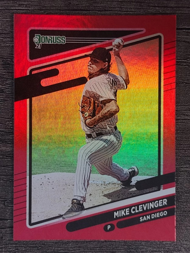 2021 Donruss Holo Red #186 Mike Clevinger