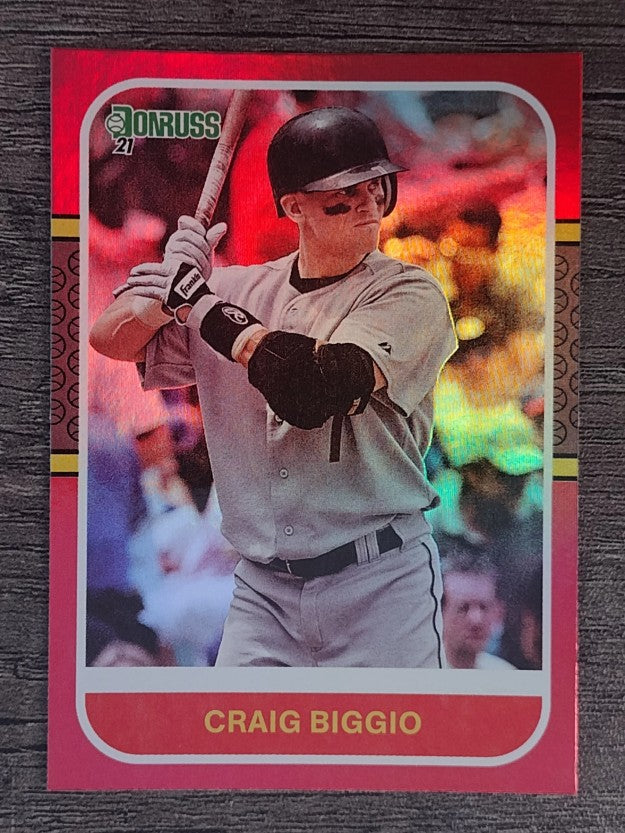 2021 Donruss Holo Red #229 Craig Biggio RETRO