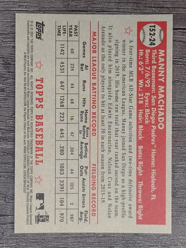 2021 Topps '52 Topps Redux #T5224 Manny Machado