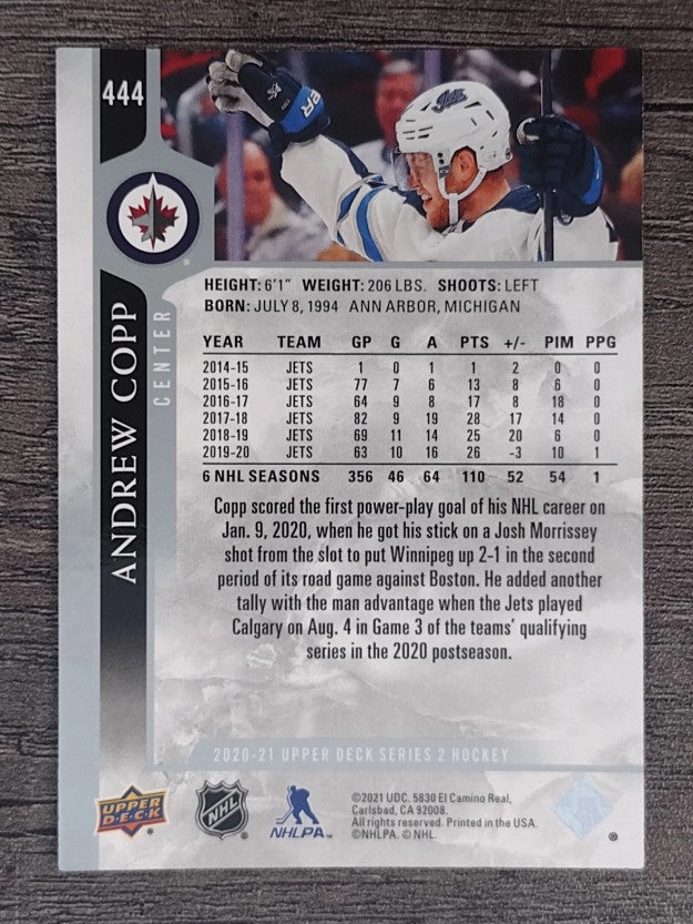 2020-21 Upper Deck #444 Andrew Copp