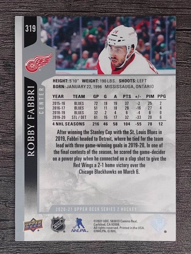 2020-21 Upper Deck #319 Robby Fabbri