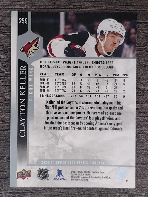 2020-21 Upper Deck #259 Clayton Keller