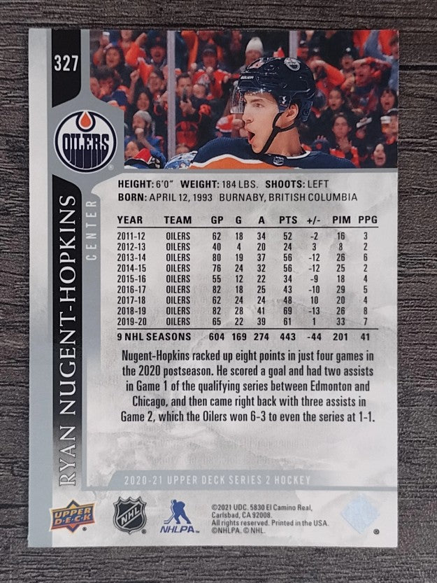 2020-21 Upper Deck #327 Ryan Nugent-Hopkins