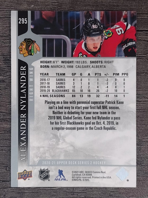 2020-21 Upper Deck #295 Alexander Nylander