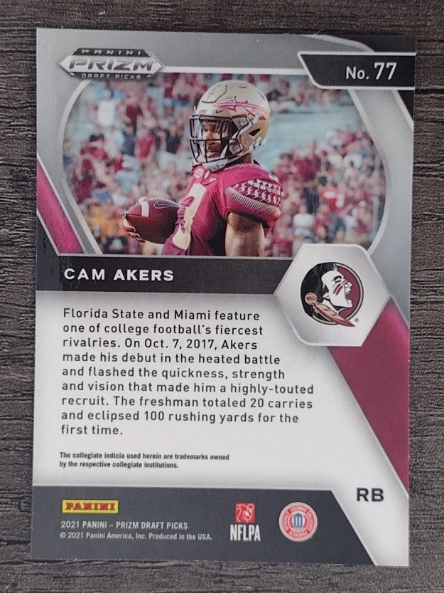 2021 Panini Prizm Draft Picks #77 Cam Akers