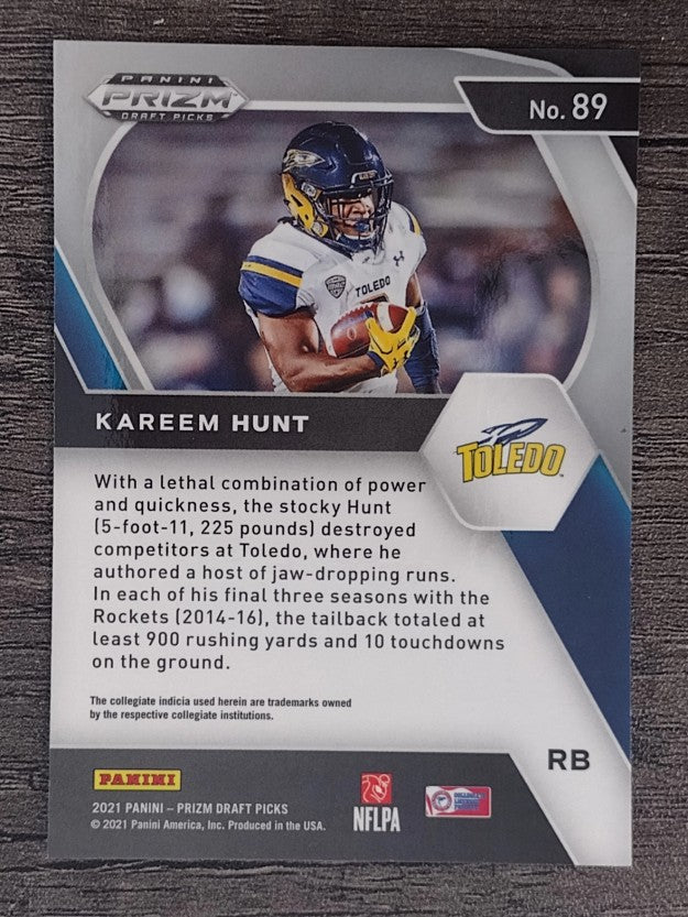 2021 Panini Prizm Draft Picks #89 Kareem Hunt
