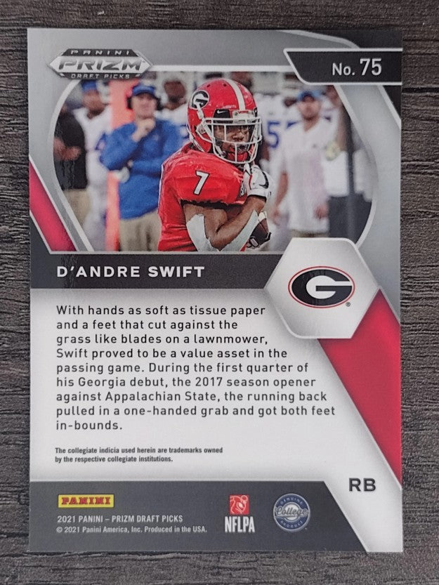 2021 Panini Prizm Draft Picks #75 D'Andre Swift