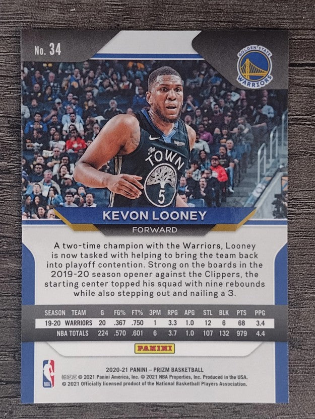 2020-21 Panini Prizm #34 Kevon Looney