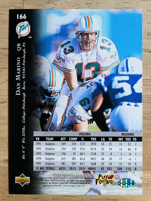 1996 Upper Deck Silver #166 Dan Marino