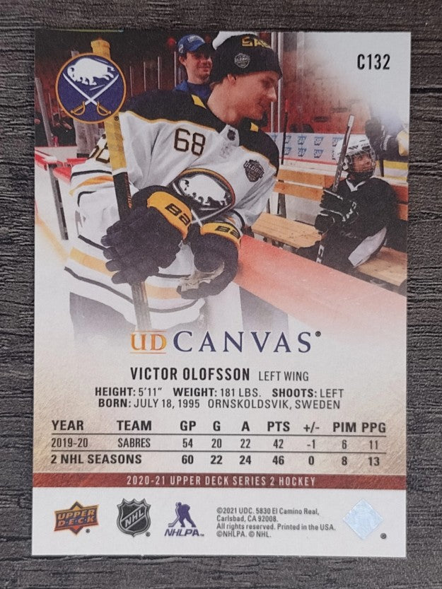 2020-21 Upper Deck Canvas #C132 Victor Olofsson