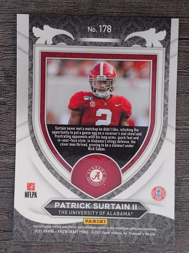 2021 Panini Prizm Draft Picks #178 Patrick Surtain II C