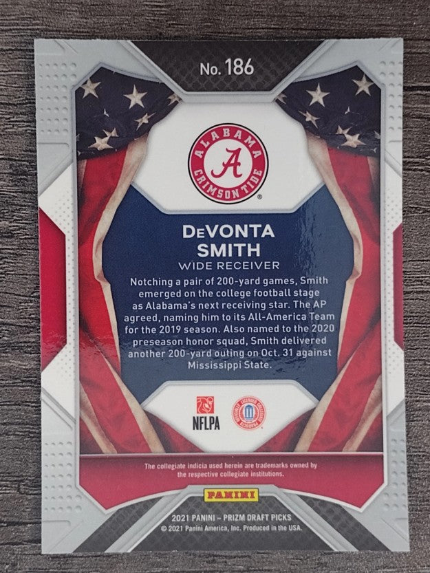 2021 Panini Prizm Draft Picks #186 DeVonta Smith AA