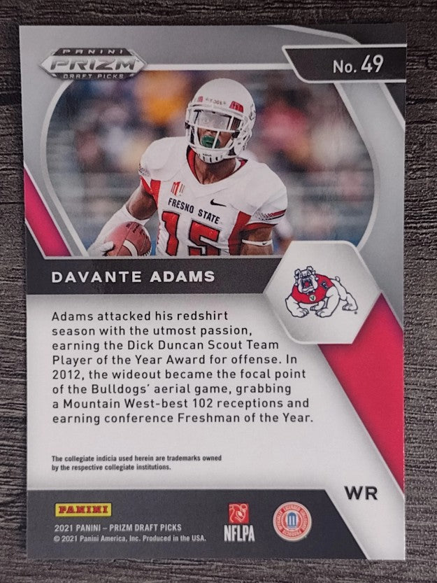 2021 Panini Prizm Draft Picks #49 Davante Adams