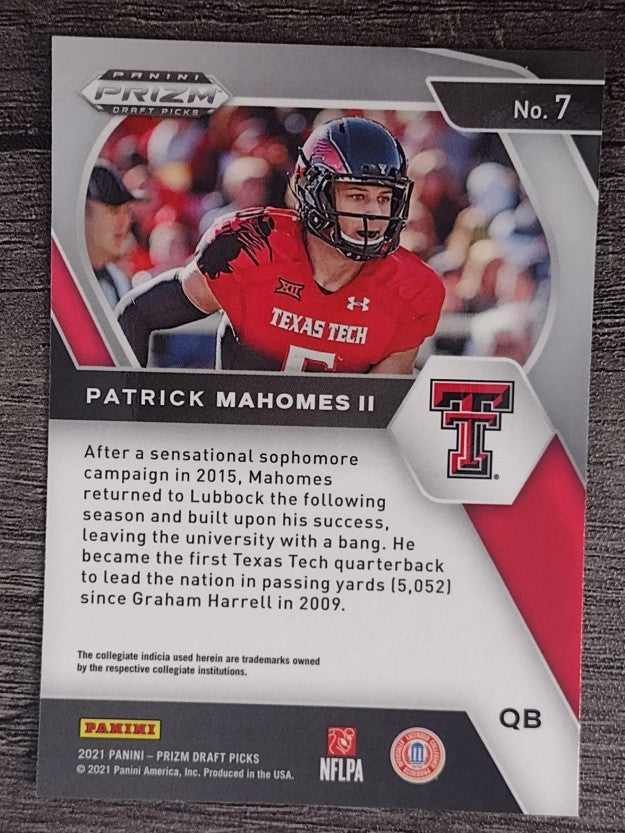 2021 Panini Prizm Draft Picks #7 Patrick Mahomes II