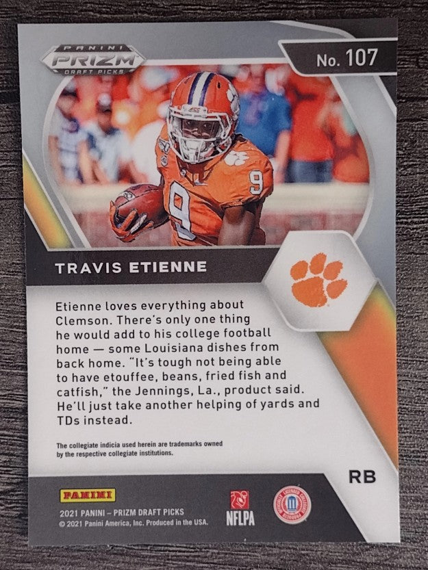 2021 Panini Prizm Draft Picks #107 Travis Etienne Jr. RC