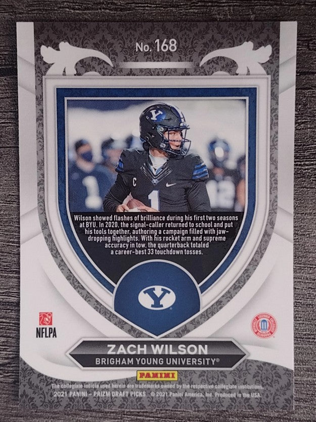 2021 Panini Prizm Draft Picks #168 Zach Wilson C