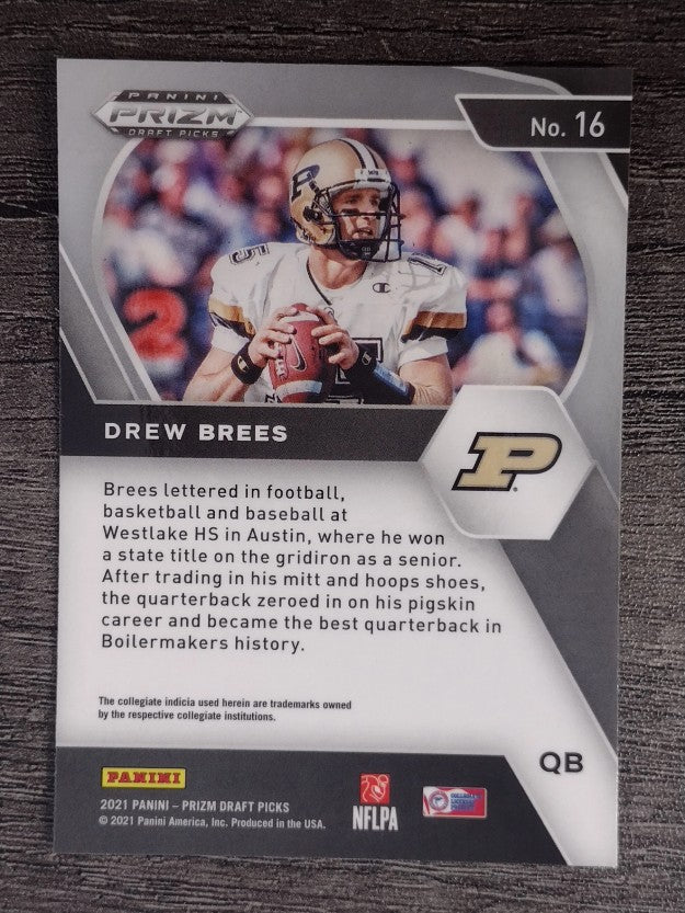 2021 Panini Prizm Draft Picks #16 Drew Brees