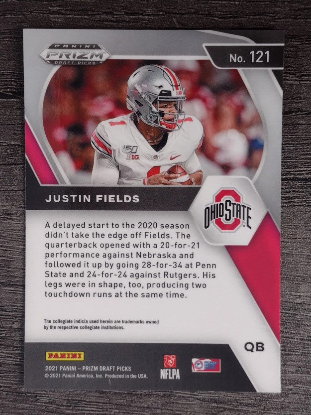 2021 Panini Prizm Draft Picks #121 Justin Fields RC