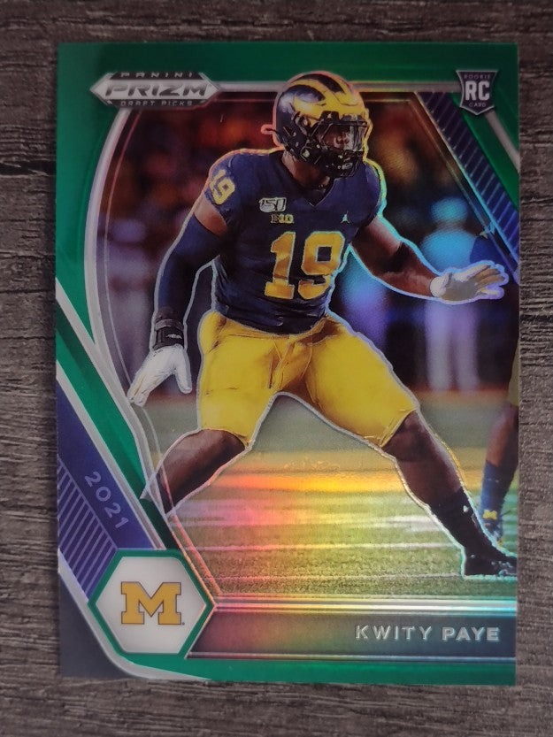 2021 Panini Prizm Draft Picks Prizms Green #145 Kwity Paye