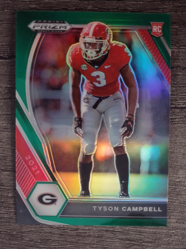 2021 Panini Prizm Draft Picks Prizms Green #155 Tyson Campbell