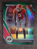 2021 Panini Prizm Draft Picks Prizms Green #155 Tyson Campbell