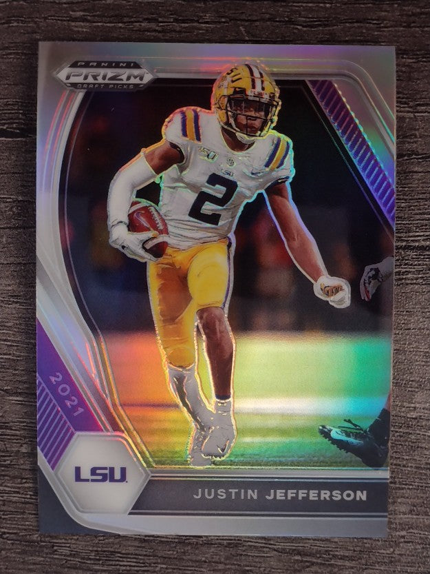 2021 Panini Prizm Draft Picks Prizms Silver #56 Justin Jefferson