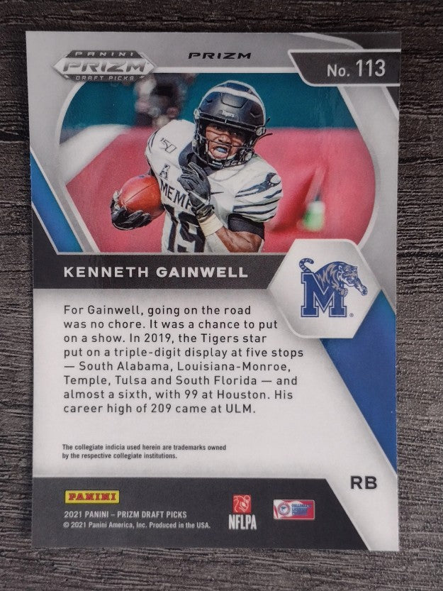 2021 Panini Prizm Draft Picks Prizms Red White and Blue #113 Kenneth Gainwell