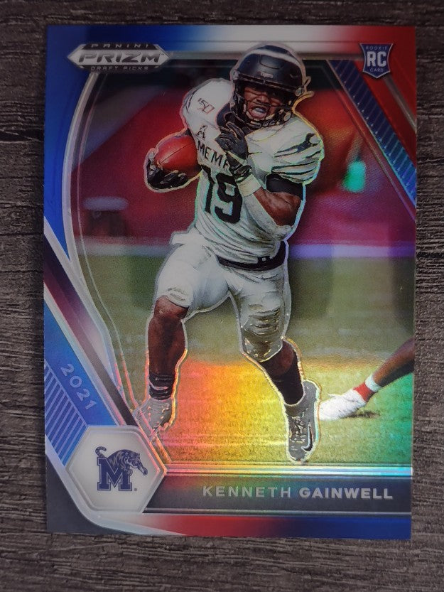2021 Panini Prizm Draft Picks Prizms Red White and Blue #113 Kenneth Gainwell