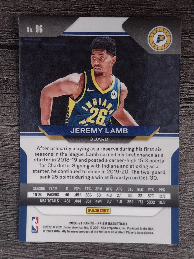 2020-21 Panini Prizm #96 Jeremy Lamb