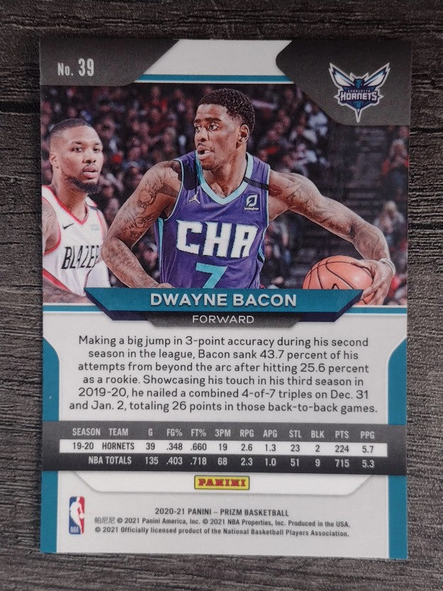 2020-21 Panini Prizm #39 Dwayne Bacon