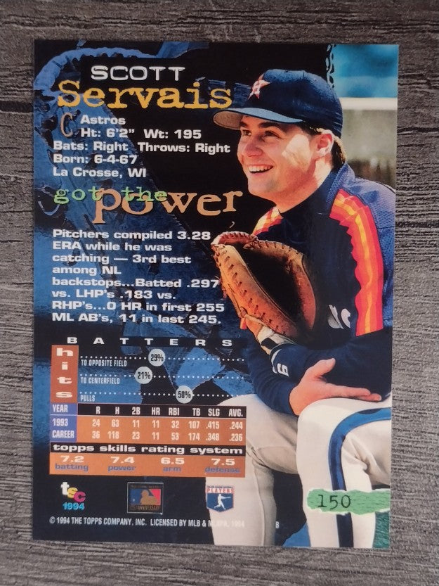 1994 Stadium Club #150 Scott Servais