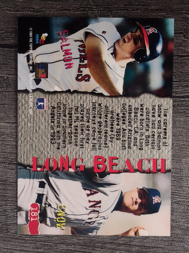 1994 Stadium Club #181 J.T. Snow/Tim Salmon