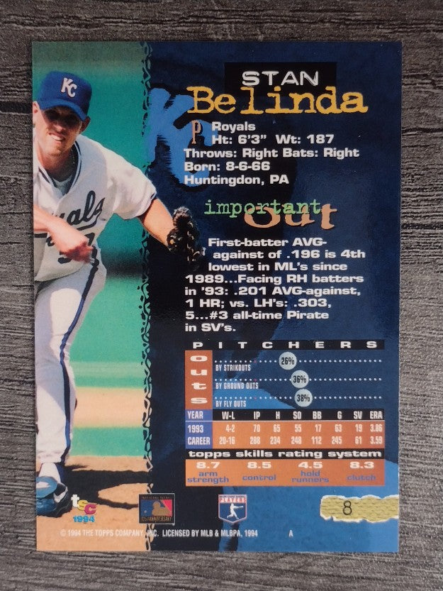 1994 Stadium Club #8 Stan Belinda