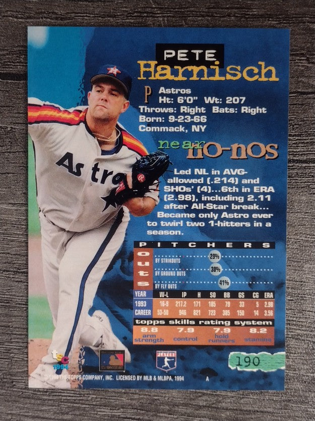 1994 Stadium Club #190 Pete Harnisch