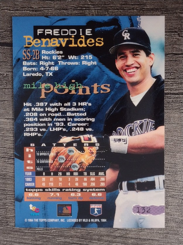1994 Stadium Club #132 Freddie Benavides