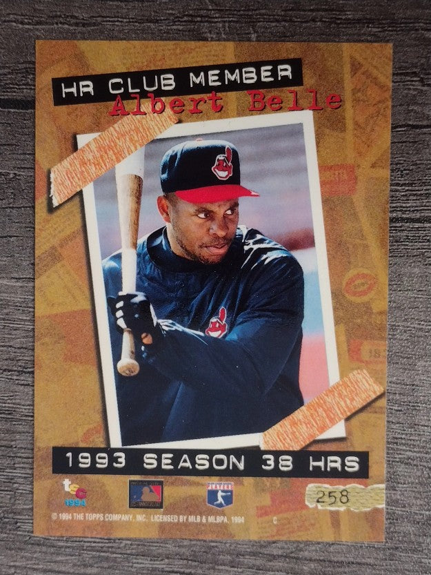 1994 Stadium Club #258 Albert Belle HR