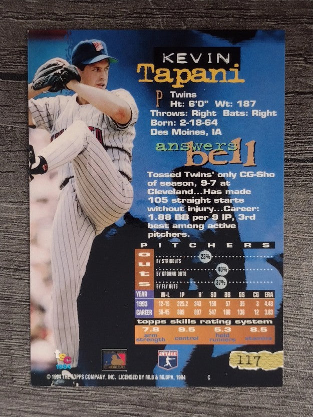 1994 Stadium Club #117 Kevin Tapani