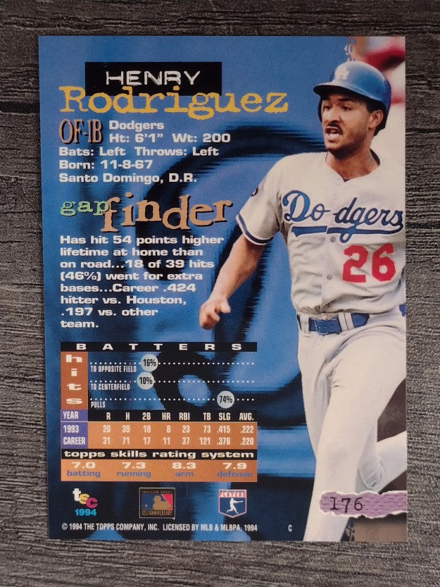 1994 Stadium Club #176 Henry Rodriguez
