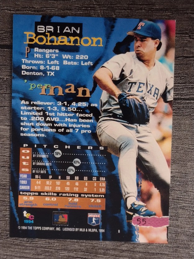 1994 Stadium Club #55 Brian Bohanon