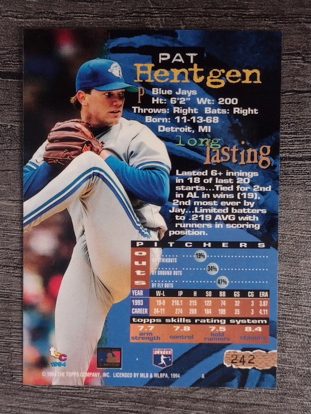 1994 Stadium Club #242 Pat Hentgen