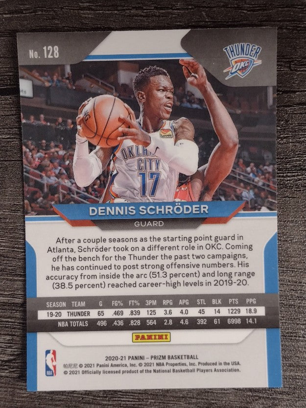 2020-21 Panini Prizm #128 Dennis Schroder