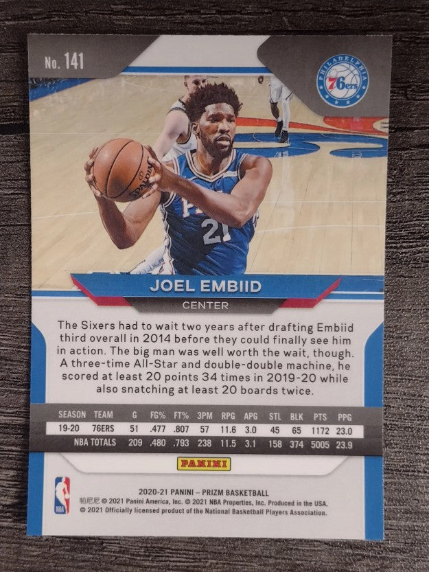 2020-21 Panini Prizm #141 Joel Embiid