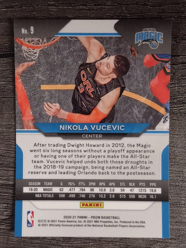 2020-21 Panini Prizm #9 Nikola Vucevic